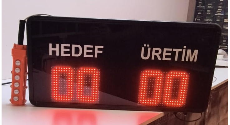HEDEF ÜRETİM LED EKRANI 40X75 CM